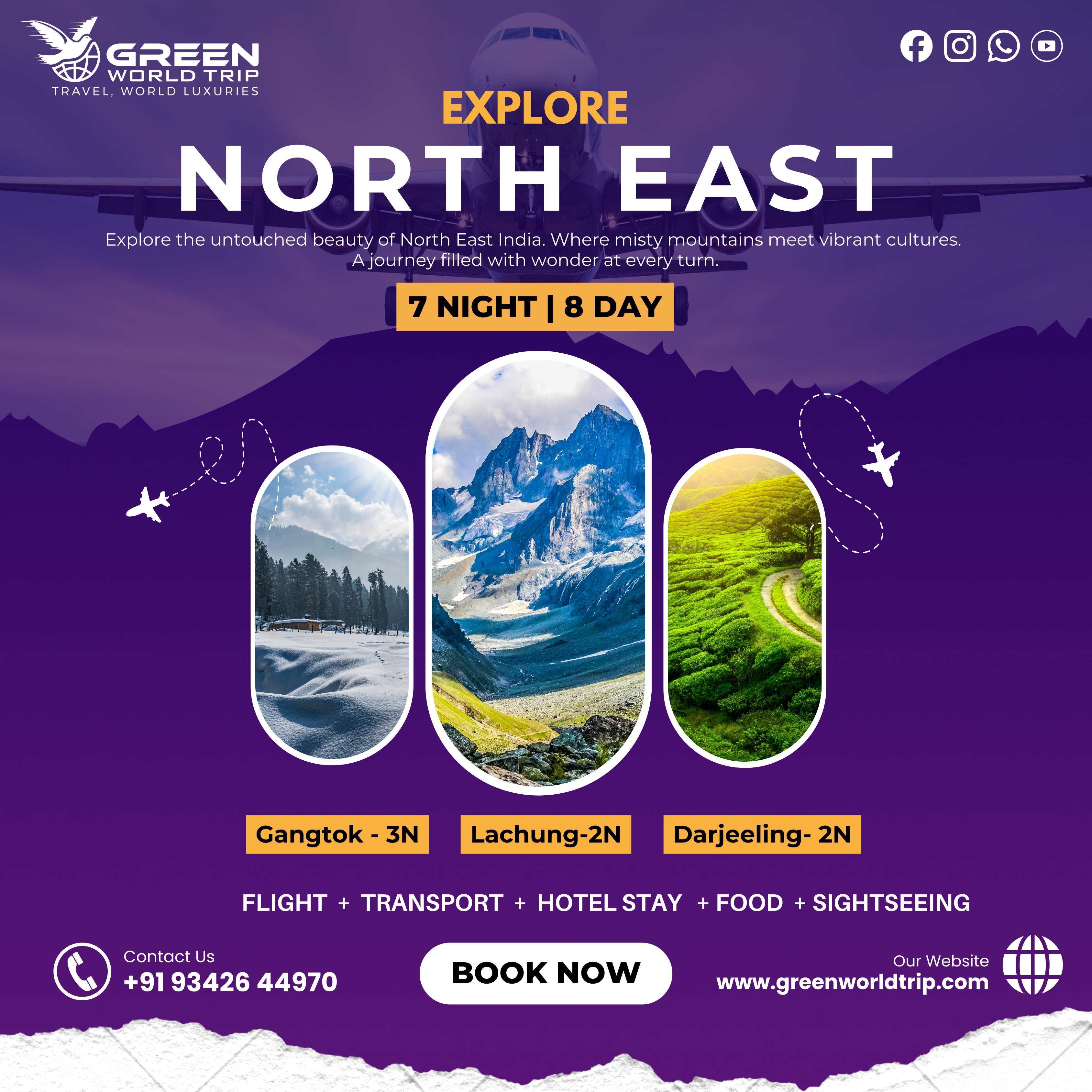 GANGTOK- LACHUNG- DARJEELING 