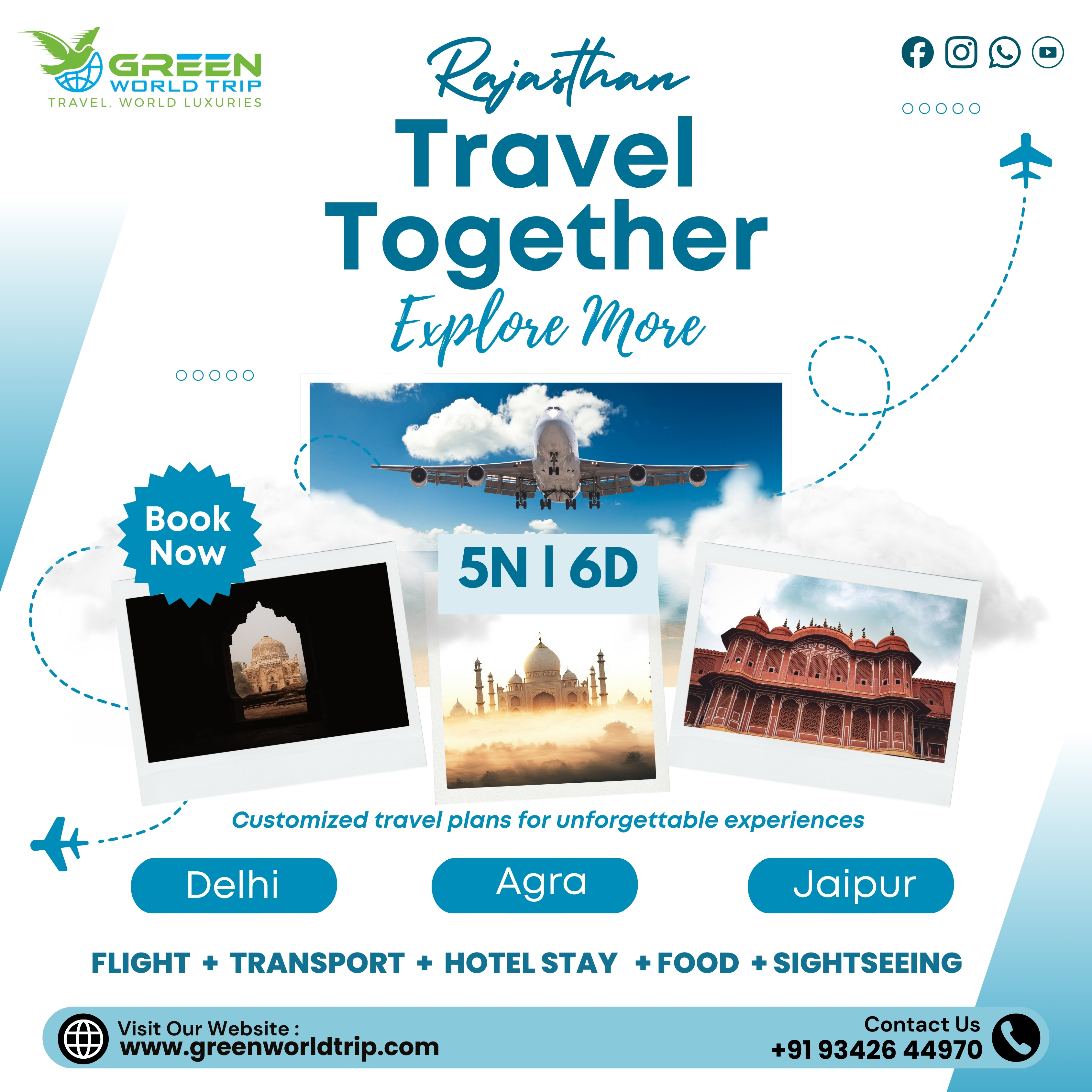 DELHI - AGRA- JAIPUR ( GOLDEN TRIANGLE ) 