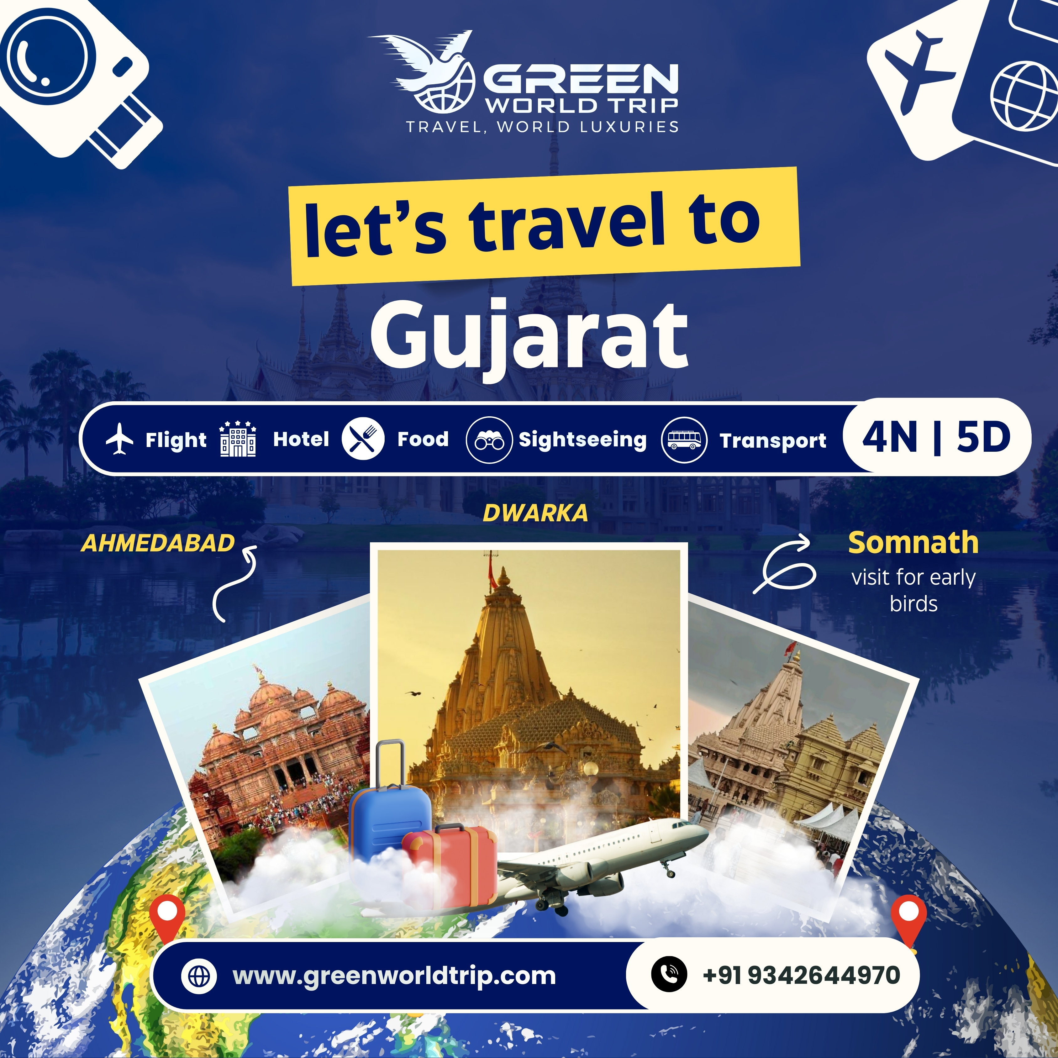 AHMEDABAD - DWARKA- SOMNATH 